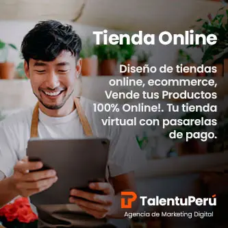 Tienda Virtual, Diseño de tiendas online, talentuperu