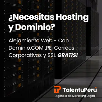 hosting y dominio en Lima, Perú -talentuperu